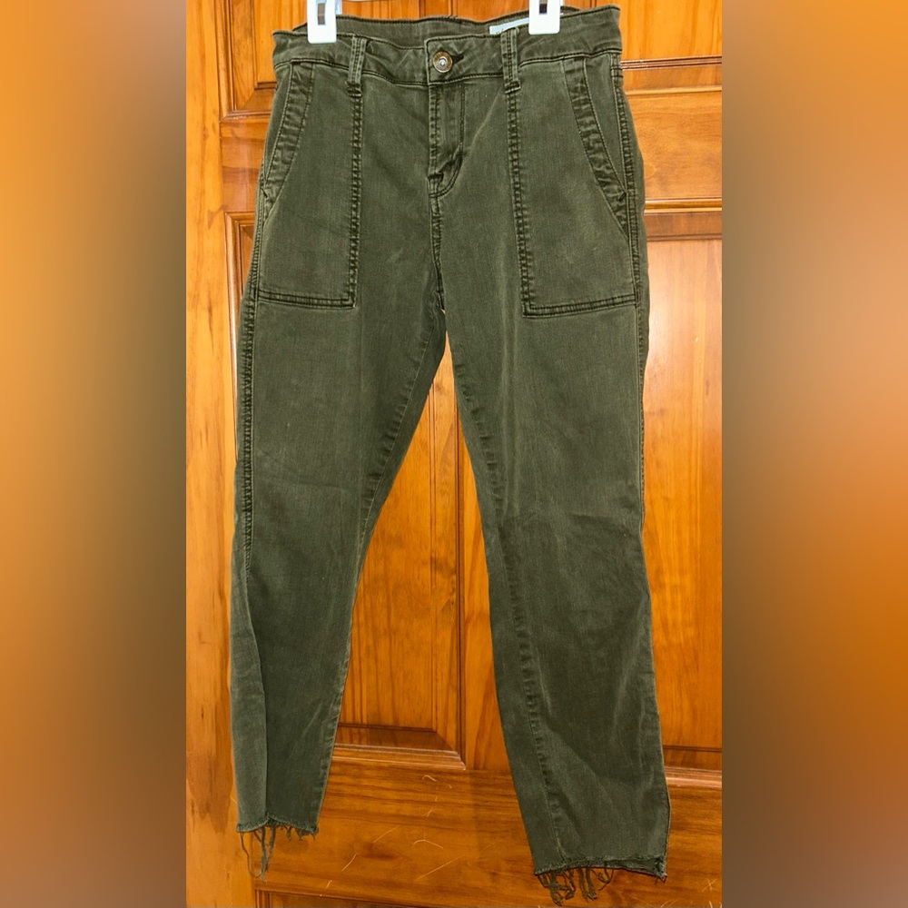 Pistola Forest Green Ankle Jeans